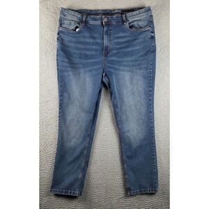 The Perfect Jean NYC Jeans Mens 42x30 (41x30) Blue Slim Thick Tapered Stretch